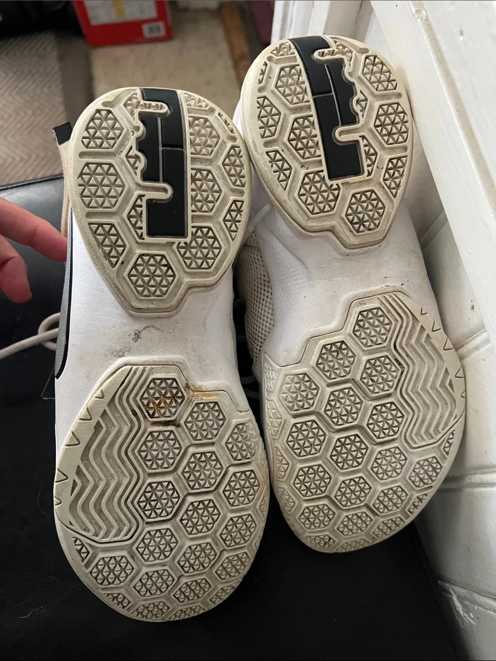 Nike LeBron Soldier 9 IX Basketball Sneakers with Gray Swoosh